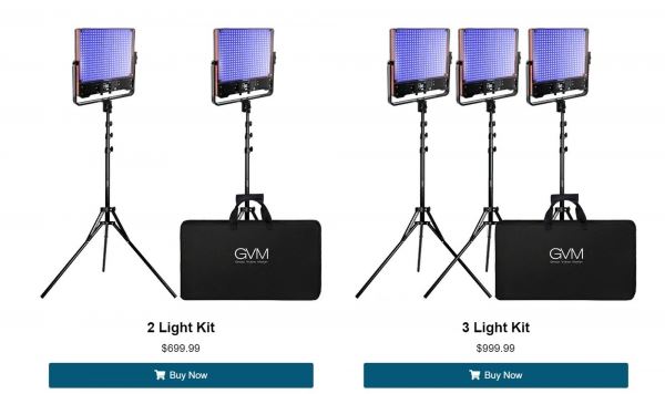 Представлен двухсторонний RGB-видеосвет GVM-50SM