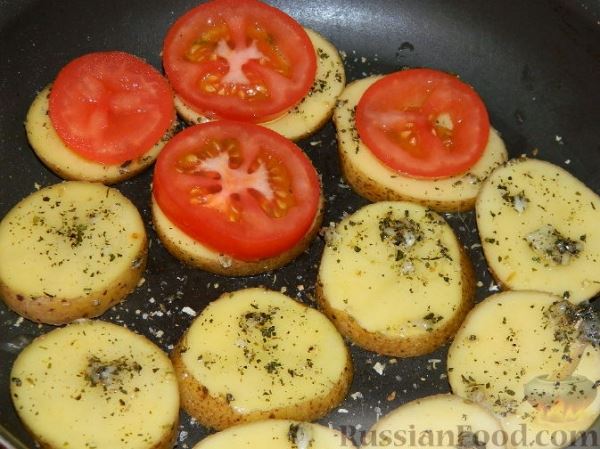 Картофельная запеканка  с помидорами "Серпантин"